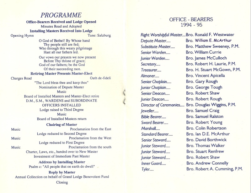 programme Dec.94